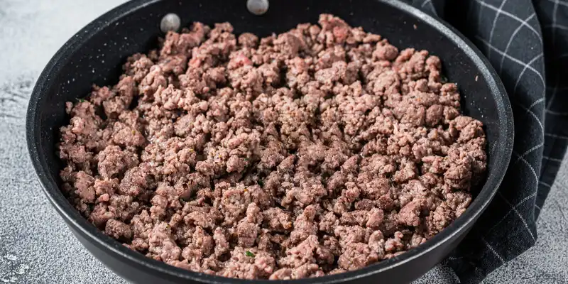 Cooked ground beef