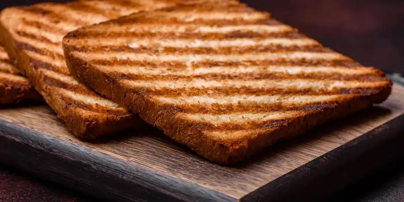 Toasted whole wheat bread