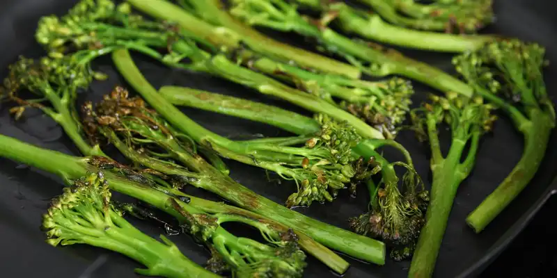 Cooked broccoli raab