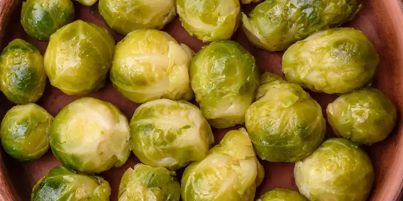 Boiled brussels sprouts