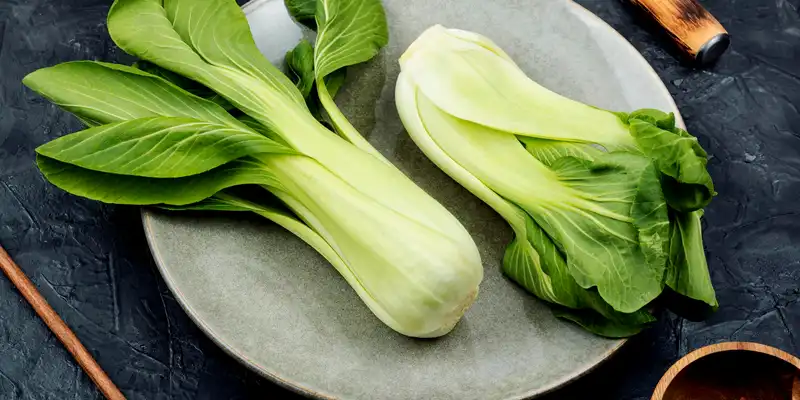 Chinesischer Pak Choi Kohl (mit Salz)