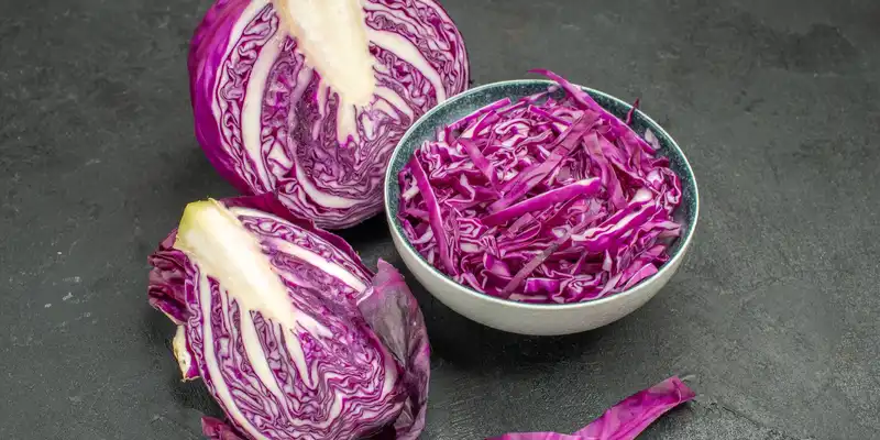 Rotkohl (mit Salz)