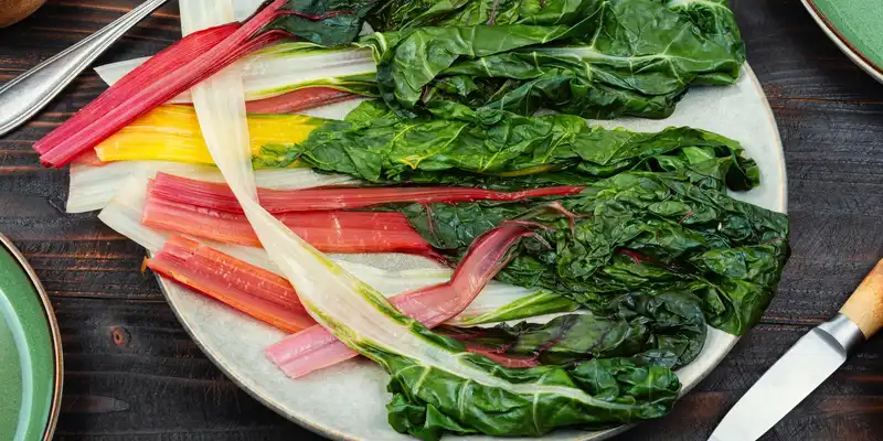 Boiled chard (with salt)