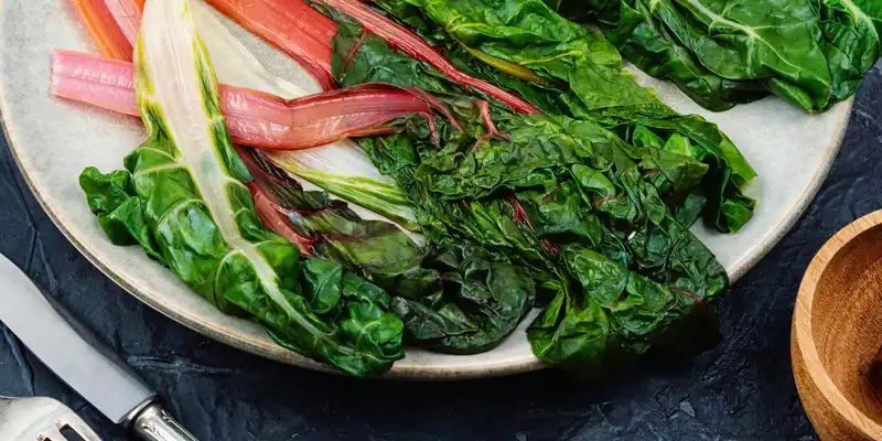 Boiled swiss chard (with salt)