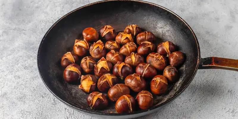 Castagne cinesi arrostite