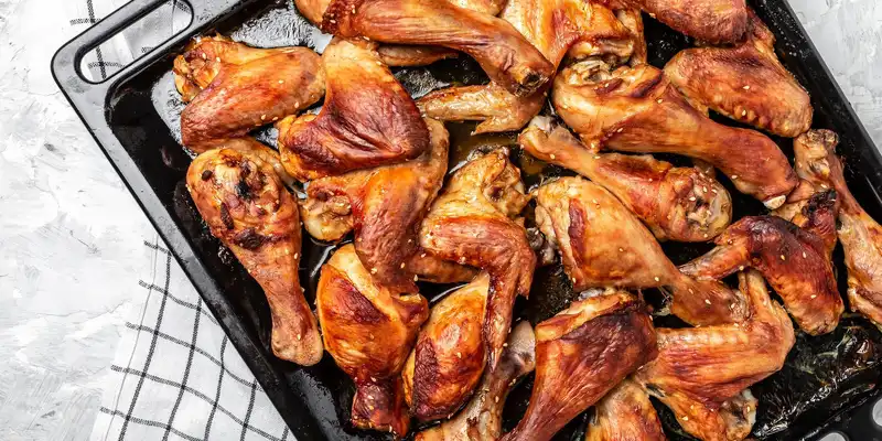 Roasted dark meat chicken (meat only)