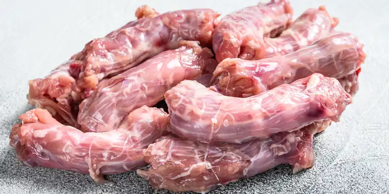 Raw chicken neck