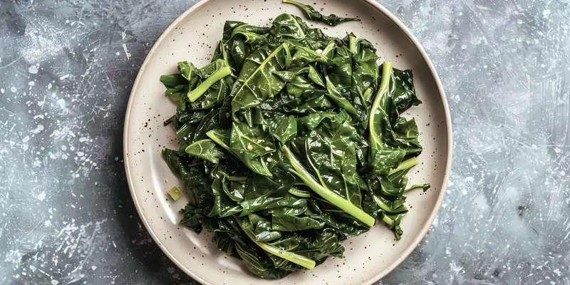 Cooked collard (without salt)