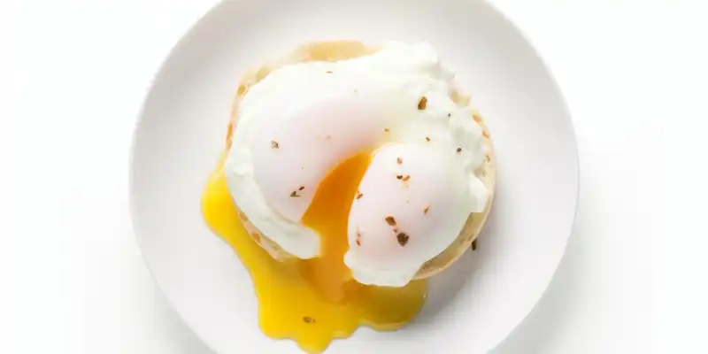 Poached chicken egg