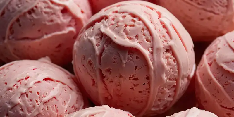 Strawberry ice cream