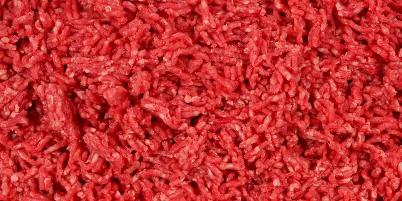 Raw ground lamb