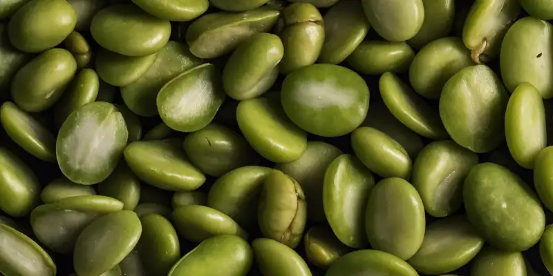 Boiled large lima beans