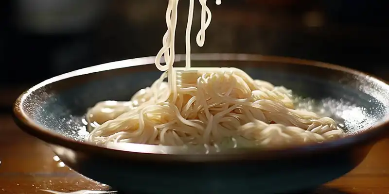 Cooked noodles (with salt)