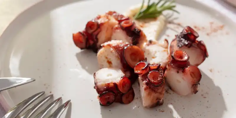 Cooked octopus