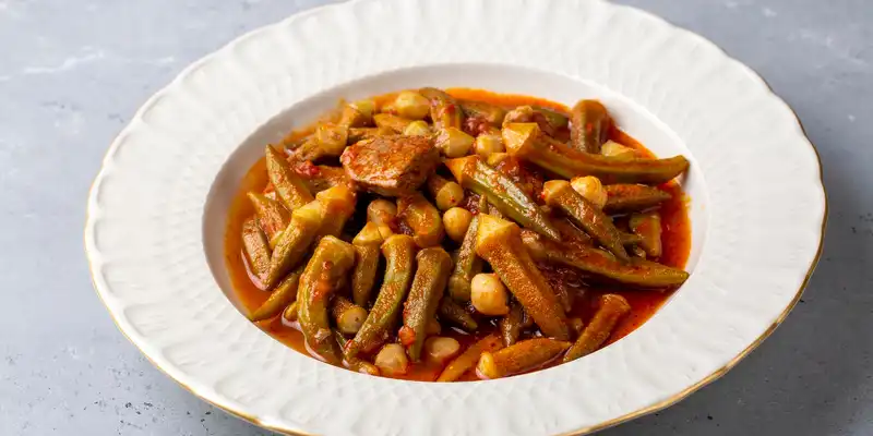 Okra cocida (sin sal)