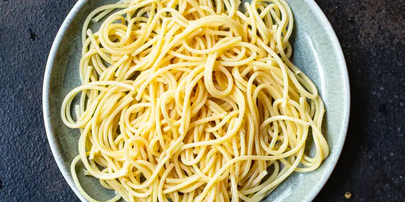 Cooked pasta (without salt)