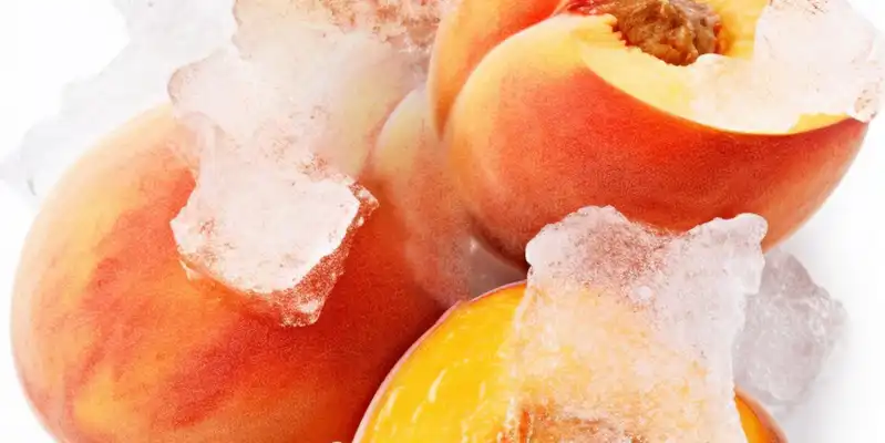 Frozen peach