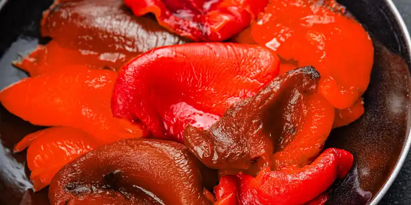 Boiled red pepper (with salt)