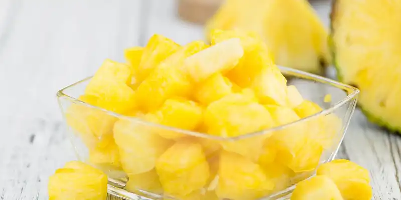 Frozen pineapple