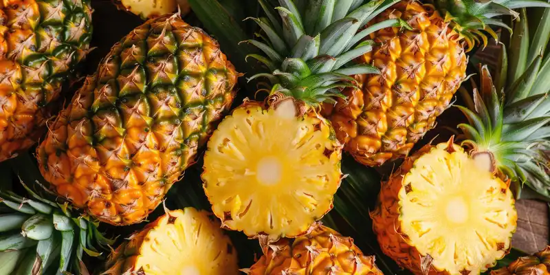 Raw pineapple