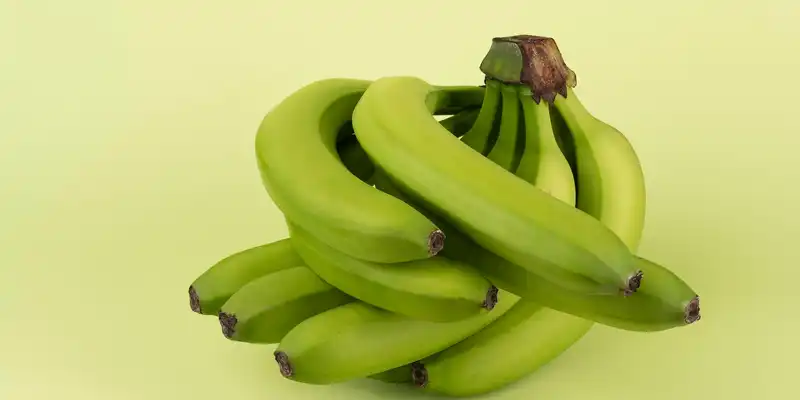 Banana-da-terra verde crua