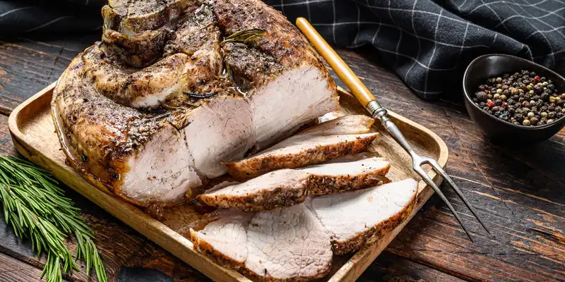 Roasted pork rump