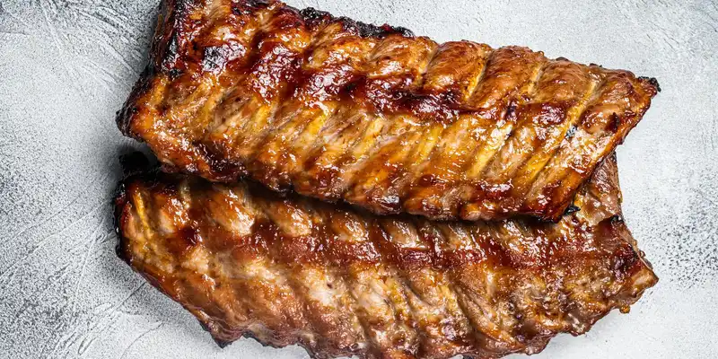 Cooked pork backribs