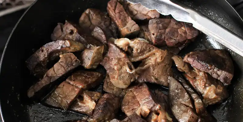 Pulmones de cerdo cocidos