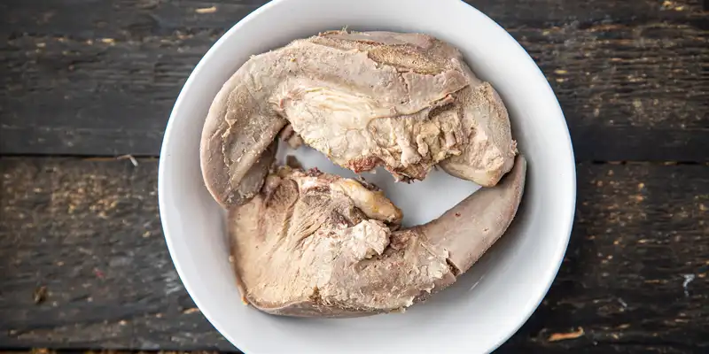 Cooked pork tongue