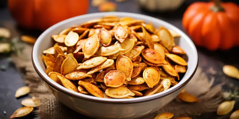 Roasted pumpkin and squash seeds (without salt)