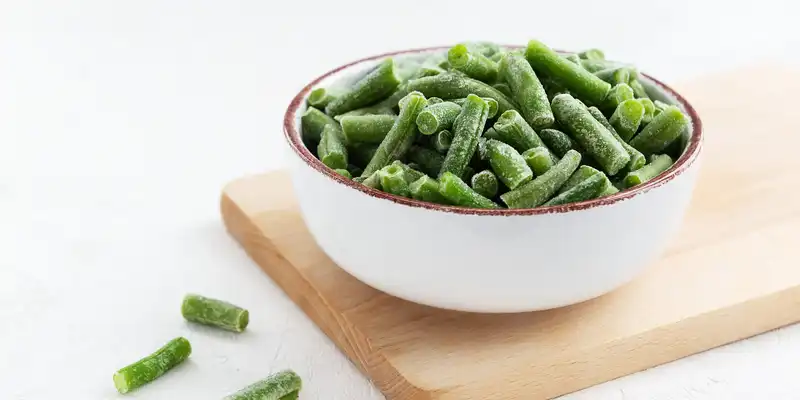 Frozen snap beans