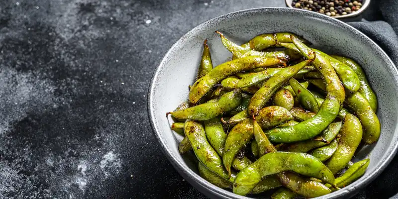 Stir fried soybeans (with salt)