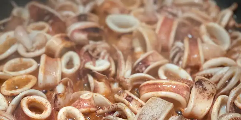 Cooked squid