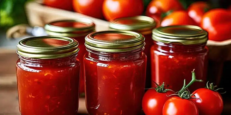 Purée de tomates en conserve (avec sel)