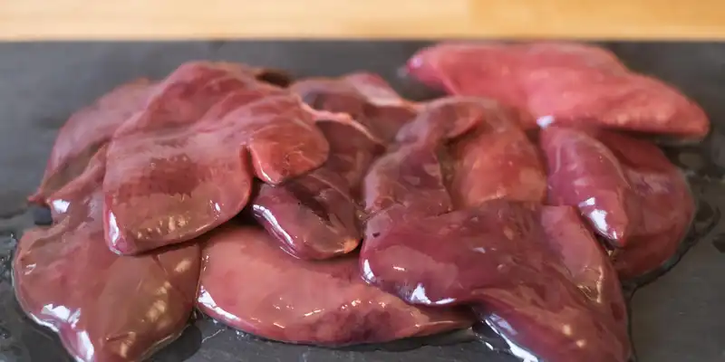 Raw turkey liver