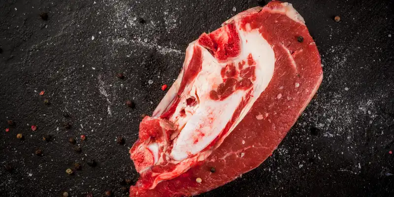 Raw veal breast