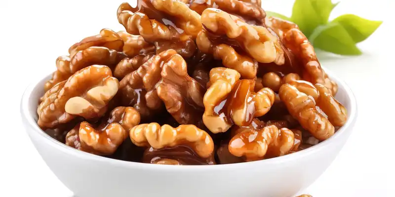 Glazed walnuts