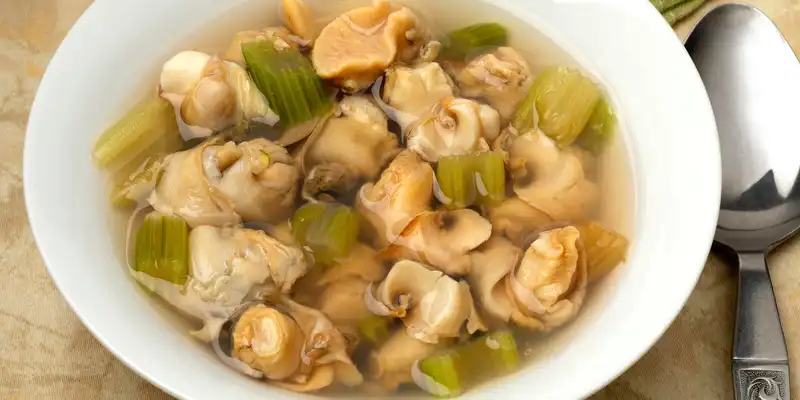 Simmered or steamed whelk